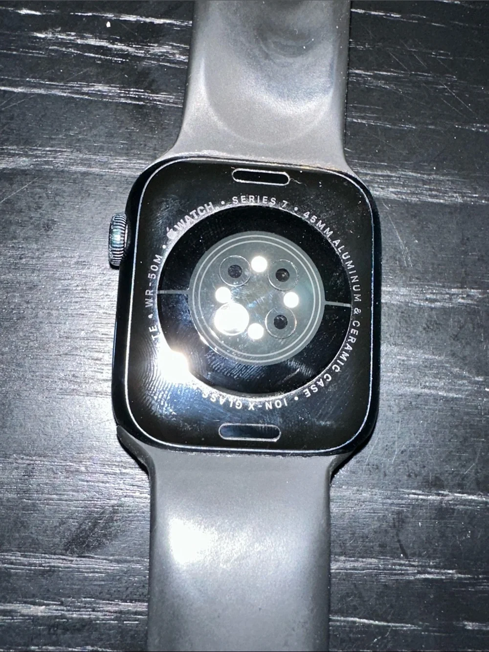 Apple Black Smartwatch with Silicone Band